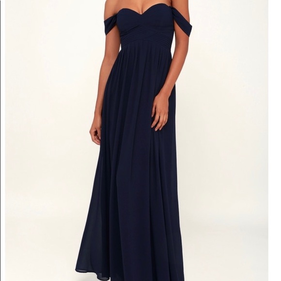 Lulus Dresses & Skirts - Lulus Harmonious Love Navy Maxi Dress